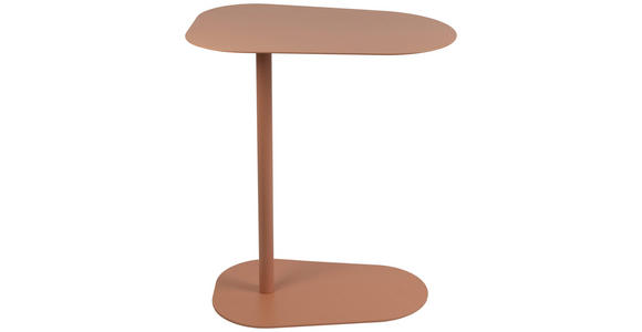 BEISTELLTISCH 53/38/60 cm Orange Freiform  - Orange, Basics, Metall (53/38/60cm) - Novel