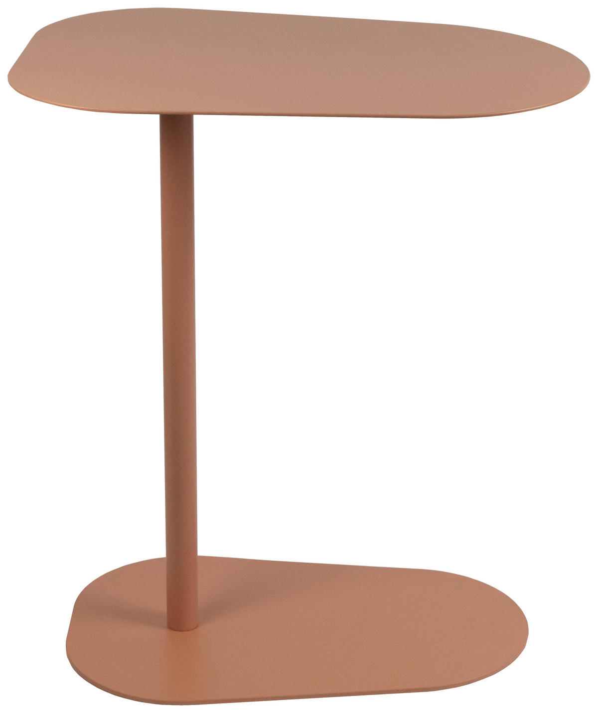 BEISTELLTISCH 53/38/60 cm Orange Freiform  - Orange, Basics, Metall (53/38/60cm) - Novel