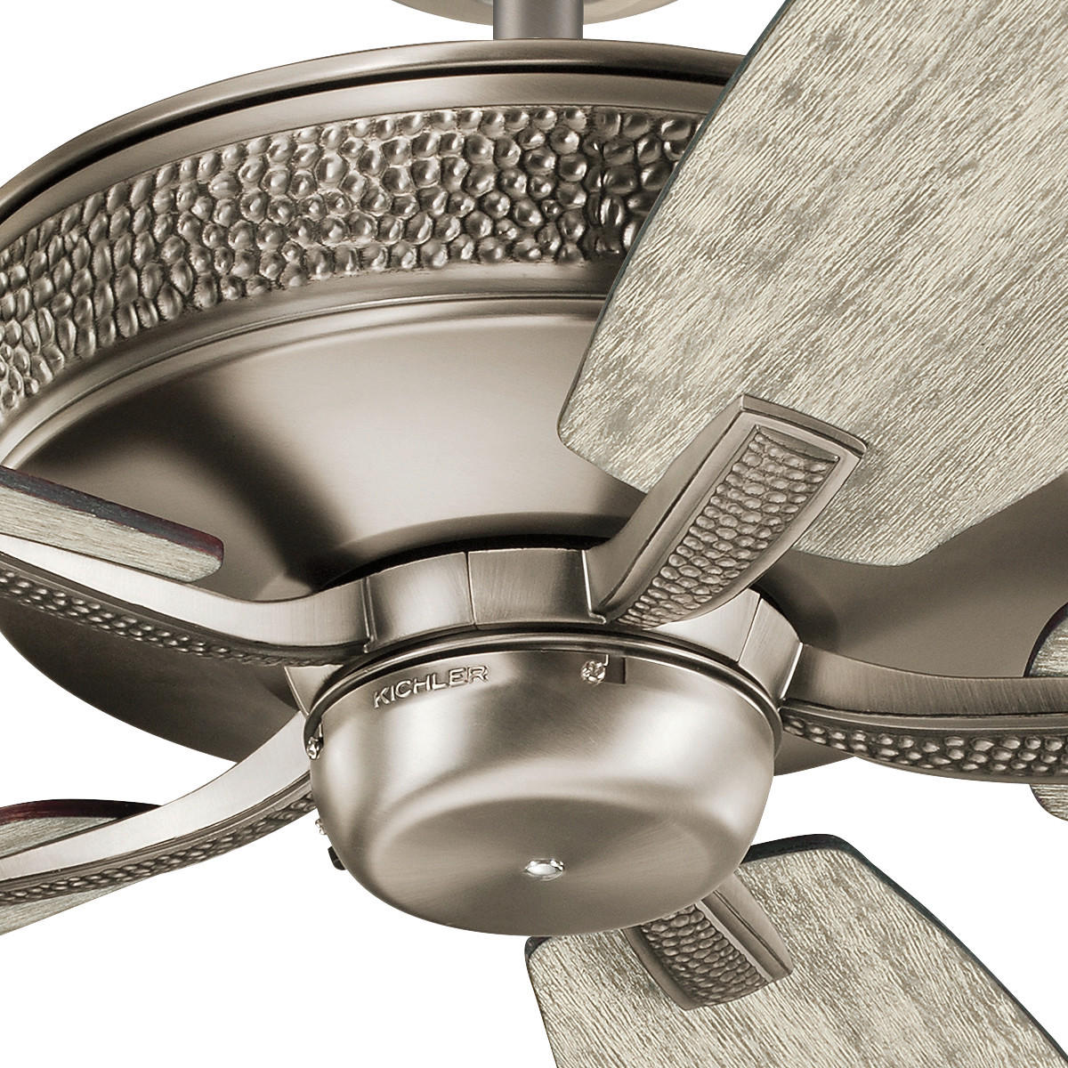 VENTILATOR STROPNI  srebrne boje, boje šampanjca   boje drva trešnje, boje oraha  Elstead KLF-Monarch  - srebrne boje/boje drva trešnje, Basics, metal/drvo (132/34cm)