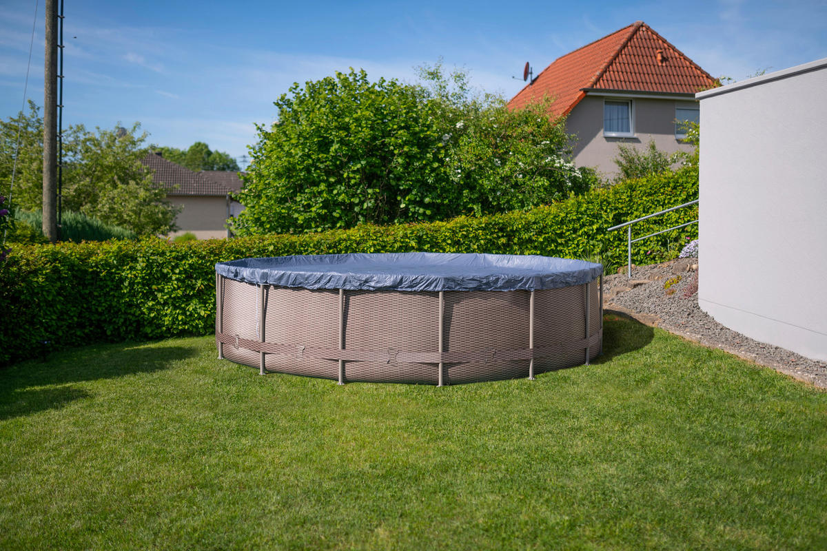 POOL PGP2Q01542D 457/106 cm  - Braun, KONVENTIONELL, Kunststoff (457/106cm)