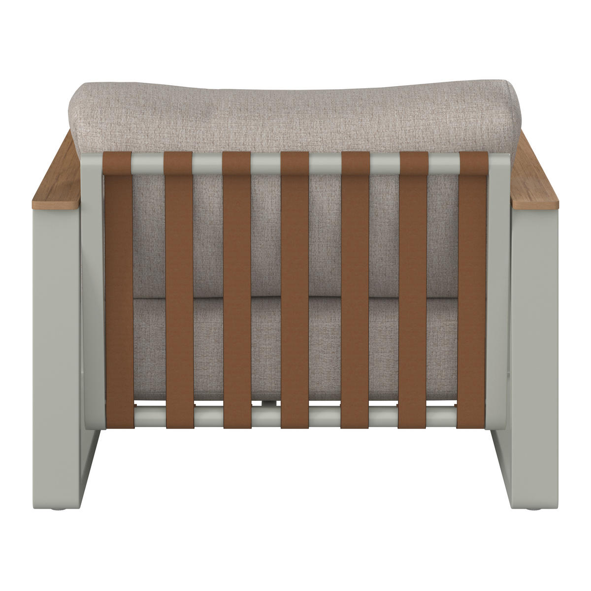 LOUNGEGARNITUR 4-teilig   209.5/65/82.5 cm Aluminium  - Beige/Braun, MODERN, Kunststoff/Textil (209.5/65/82.5cm) - Ambia Garden