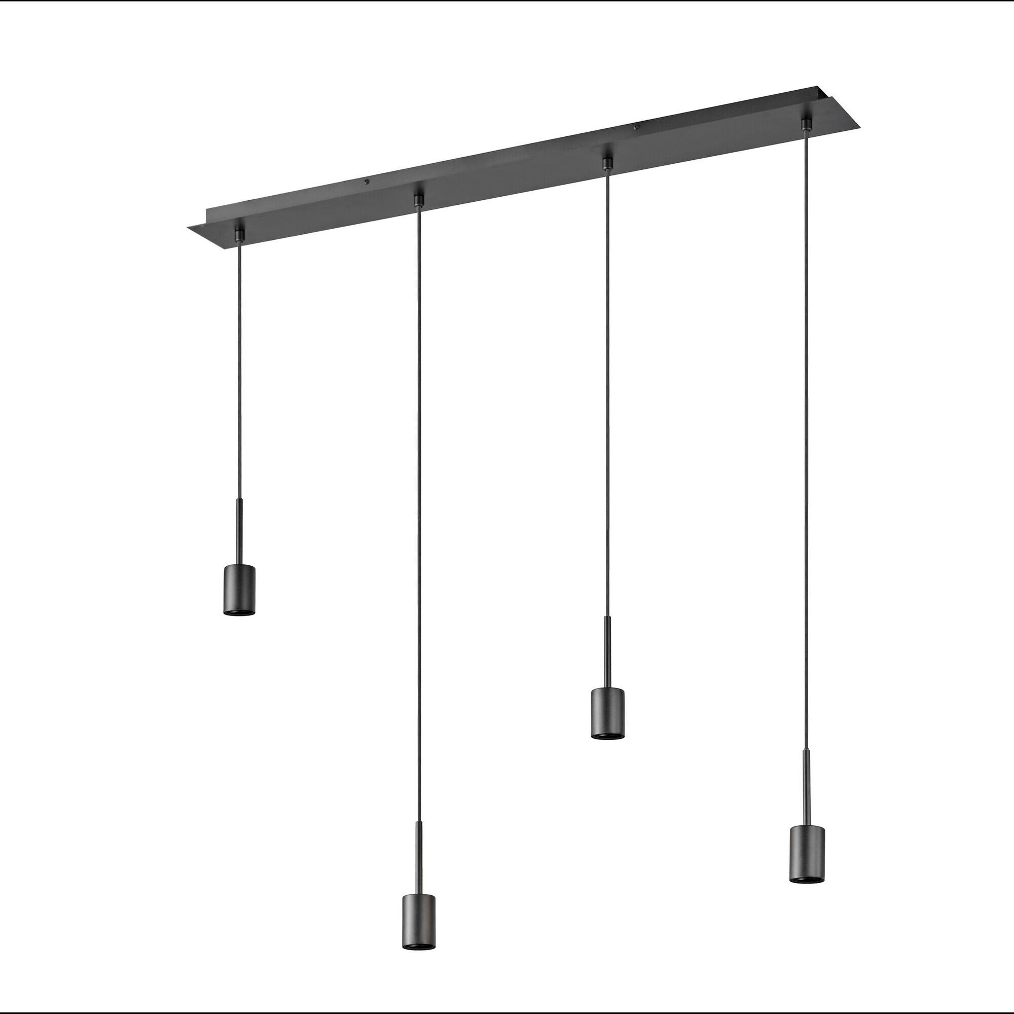 ohne Gläser 95/4,2/200 cm  - Dunkelgrau, Basics, Metall (95/4,2/200cm) - Osram