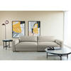 BIGSOFA in Cord Grau  - Schwarz/Grau, Modern, Kunststoff/Textil (264/84/125cm) - Trendmanufaktur