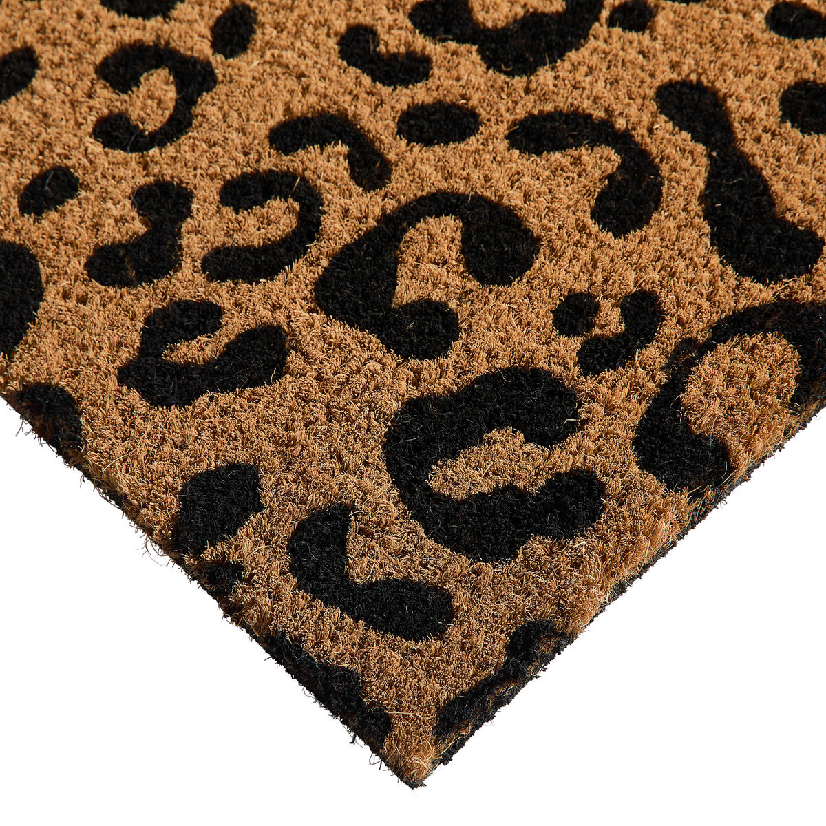 FUSSMATTE  40/60 cm  Braun, Schwarz  Animalprint  - Schwarz/Braun, KONVENTIONELL, Naturmaterialien/Kunststoff (40/60cm) - Esposa