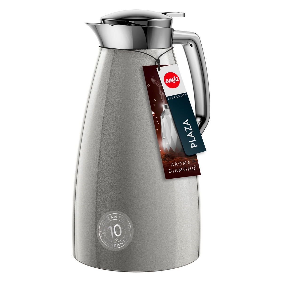 ISOLIERKANNE 1 l  - Silberfarben, Basics, Metall (1l) - Emsa
