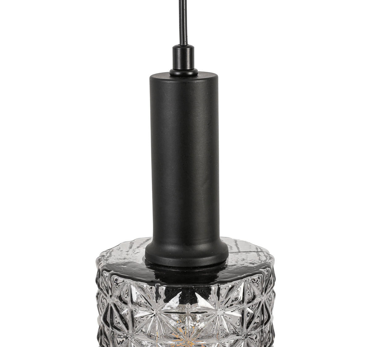 HÄNGLAMPA 12/87/120 cm  - svart, Basics, metall/glas (12/87/120cm) - Novel