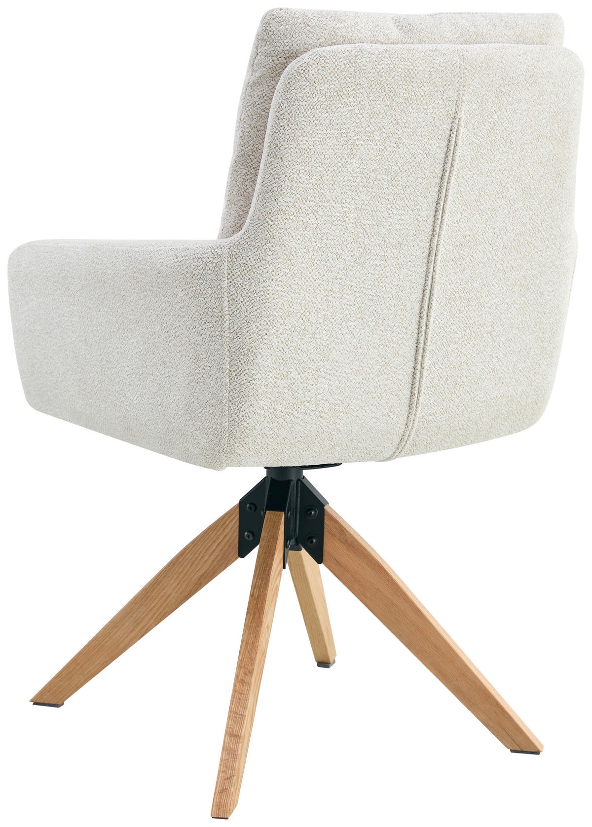 ARMLEHNSTUHL  in Eisen Webstoff  - Creme/Naturfarben, KONVENTIONELL, Holz/Textil (59/92/63cm) - Livetastic