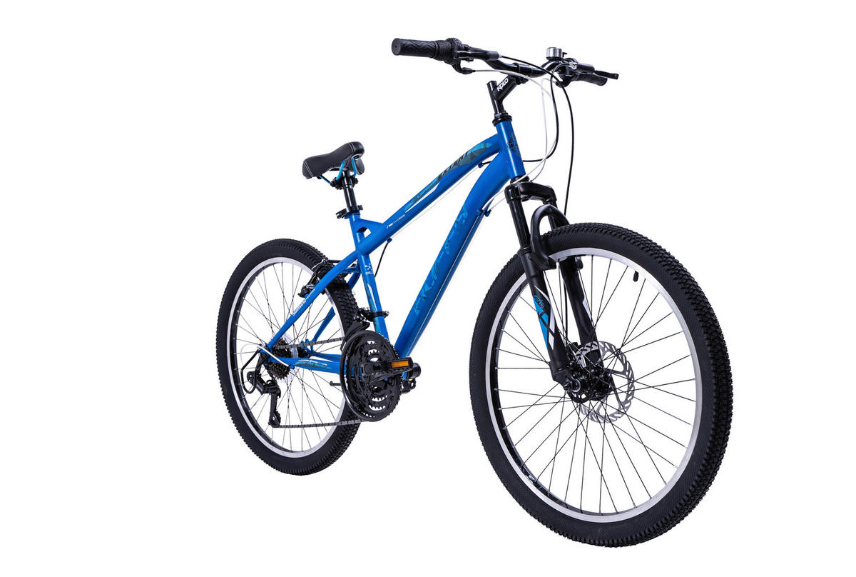 MOUNTAINBIKE 24 Zoll Kinder  - Blau, Basics, Metall (60,5/98/163cm)