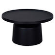 COUCHTISCH 69/69/37,5 cm rund Schwarz  - Schwarz, Design, Metall (69/69/37,5cm) - Xora