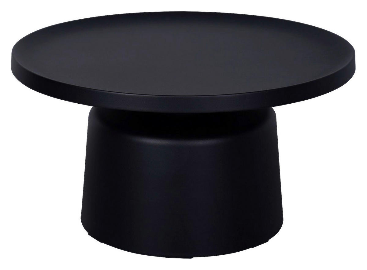 COUCHTISCH 69/69/37,5 cm rund Schwarz  - Schwarz, Design, Metall (69/69/37,5cm) - Xora