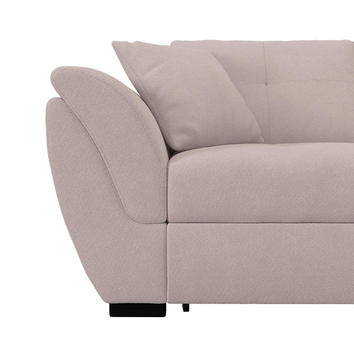 HÖRNSOFFA i greige  - greige/svart, Klassisk, textil (278/187cm) - MID.YOU