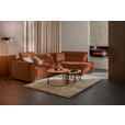 ECKSOFA in Struktur Rostfarben  284/205 cm  - Rostfarben/Schwarz, Design, Kunststoff/Textil (284/205cm) - Xora