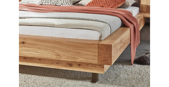 BETTANLAGE - Eichefarben/Dunkelbraun, Natur, Holz/Textil (180/200cm) - Valnatura