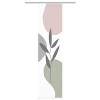 FLÄCHENVORHANG in Altrosa, Salbeigrün halbtransparent  - Salbeigrün/Altrosa, Natur, Textil (60/245cm)