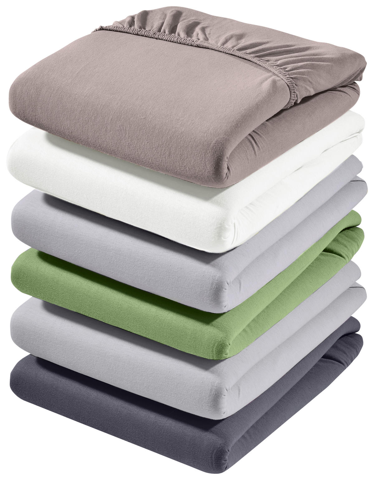 SPANNBETTTUCH Zwirn-Jersey  - Weiß, Basics, Textil (100/200cm) - Estella