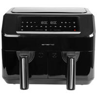HEIßLUFTFRITTEUSE 3.6+3.6 l  - Schwarz, Basics, Kunststoff/Metall (38/34,6/29,5cm) - EMERIO
