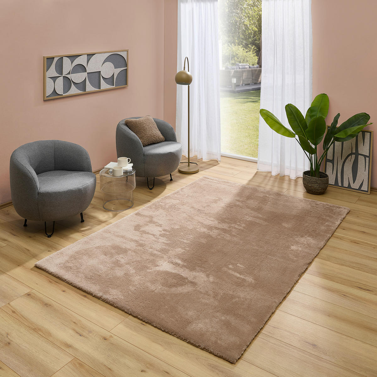 HOCHFLORTEPPICH 200/290 cm Braun rechteckig  - Braun, Design, Textil (200/290cm) - Novel