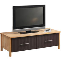 TV-ELEMENT 125/40/46 cm  - Chromfarben/Erlefarben, Natur, Holz/Metall (125/40/46cm) - Linea Natura