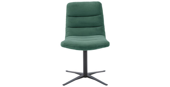 STUHL - Schwarz/Grün, Design, Textil/Metall (52/88/66cm) - Dieter Knoll