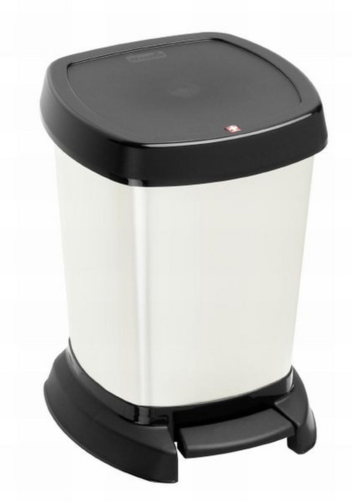 KOZMETIČKA KANTA  6 l  - bela/crna, Konvencionalno, plastika (23,4/21,9/29,5cm) - Rotho