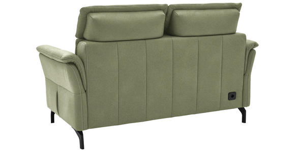 2-SITZER-SOFA in Mikrofaser Hellgrün - Schwarz/Hellgrün, KONVENTIONELL, Textil/Metall (178/103/95cm) - Dieter Knoll