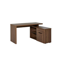 ECKSCHREIBTISCH 140/117,5/77 cm Walnussfarben Stauraum, seitenverkehrt montierbar  - Walnussfarben, KONVENTIONELL, Holzwerkstoff (140/117,5/77cm) - MID.YOU
