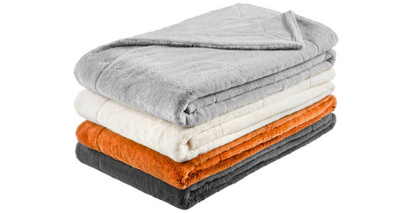 FELLDECKE YUKON 150/200 cm - Weiß, Design, Textil (150/200cm) - Novel