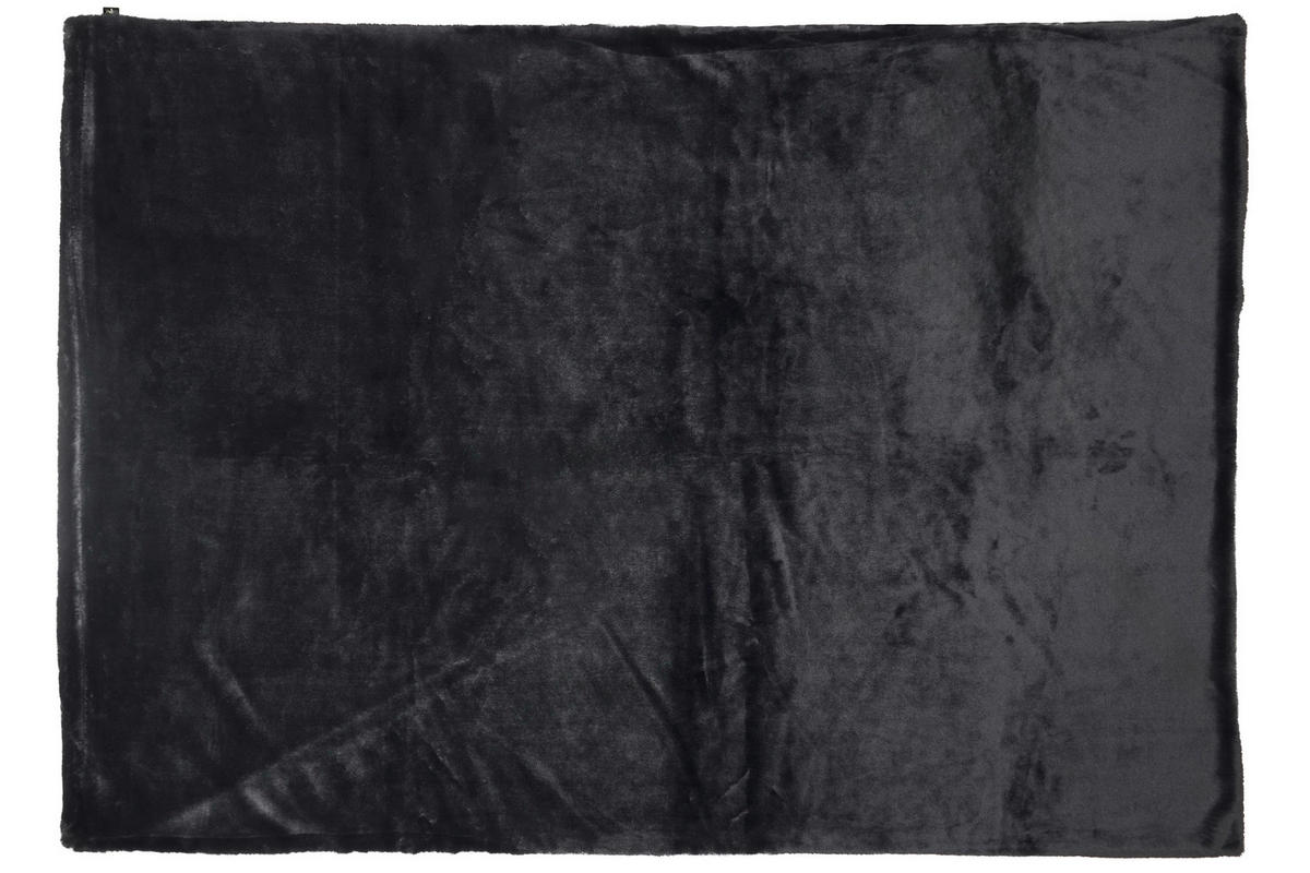 FELLDECKE Marcel.Remus.Design-Felantix schwarz 140/200 cm  - Schwarz, Design, Textil (140/200cm)