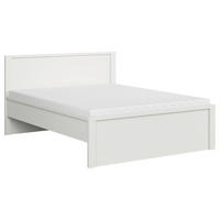 POSTELJA 160 cm   x 200 cm  , leseni material bela  - bela, Moderno, leseni material (160/200cm) - MID.YOU