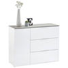 KOMMODE Galaverna  in 120,1/93,50/45 cm  - Weiß/Grau, Design, Holzwerkstoff/Metall (120,1/93,50/45cm) - Carryhome