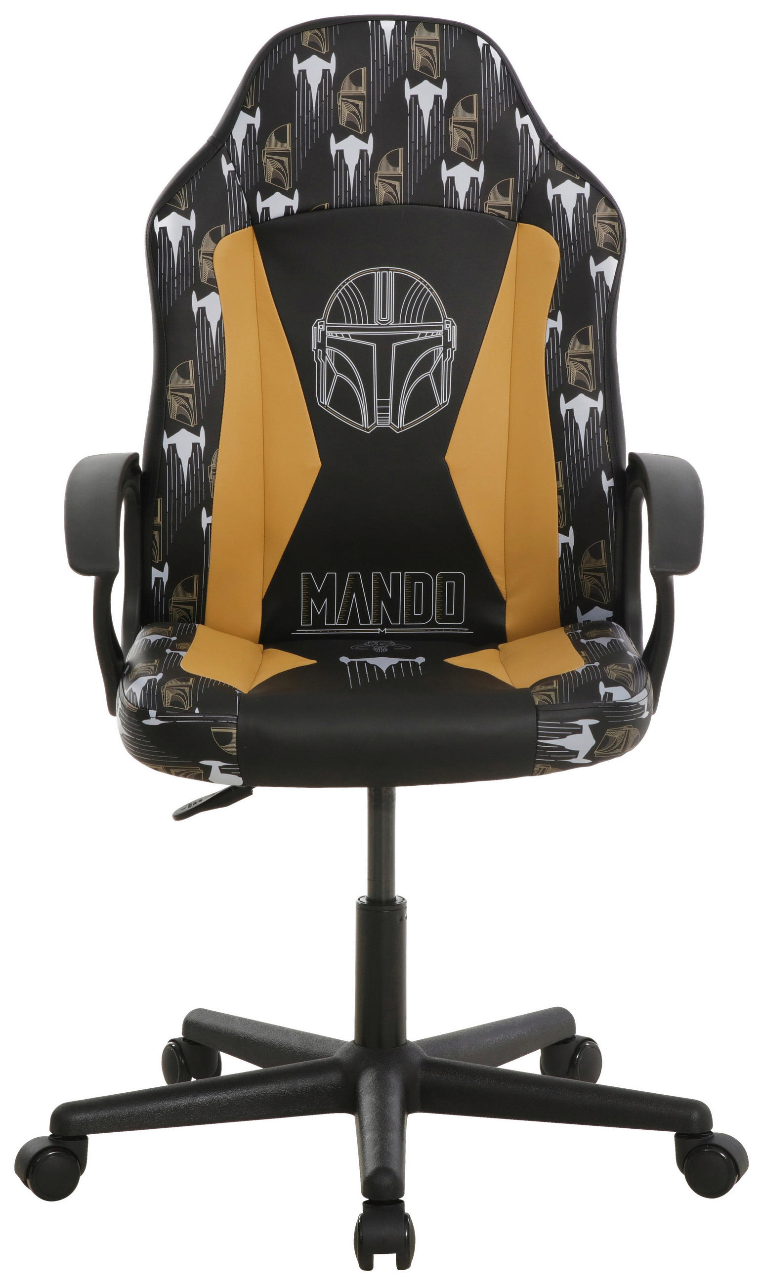 HERNÍ ŽIDLE, vzhled kůže, hnědá, černá - černá/hnědá, Design, textil/plast (60/98,5-108/63,6cm) - Star Wars