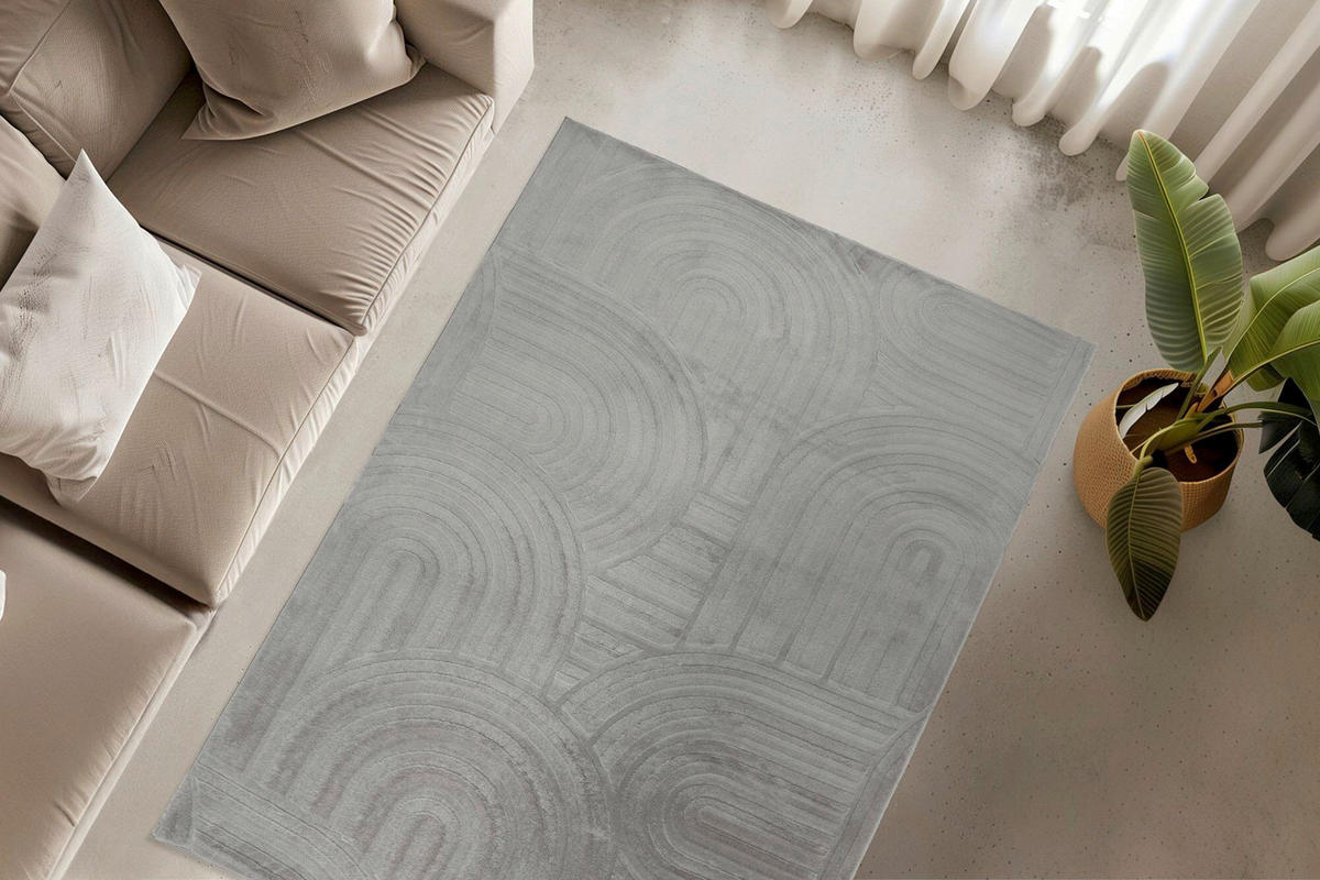 COVOR CU ȚESĂTURĂ PLATĂ My Interstellar  - gri, Basics, textil (160/230cm)