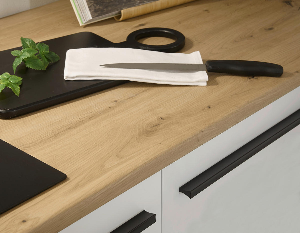 KÜCHENLEERBLOCK   in Weiß  - Weiß/Eiche Artisan, Basics, Holzwerkstoff/Kunststoff (320/200/60cm) - MID.YOU