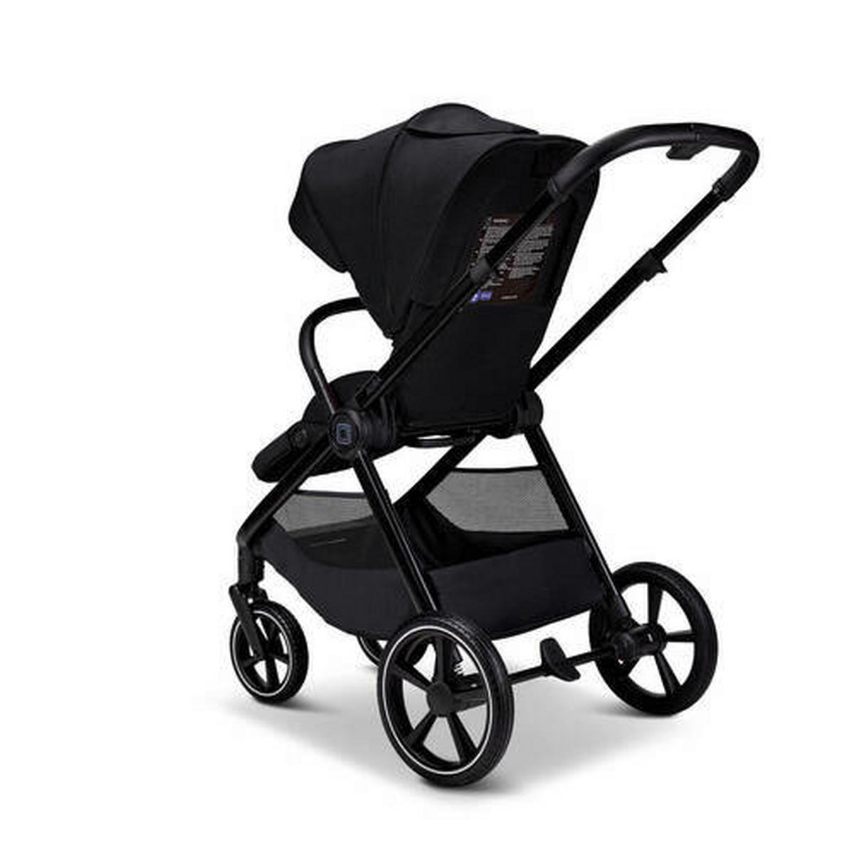 KINDERWAGENSET  Aura Set  Onyx Melange  - Schwarz, Basics (140/61/115cm) - Moon