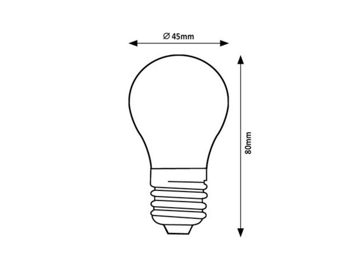 LED-SIJALKA S SVETILNO NITKO   //// - prozorno, Basics, kovina/umetna masa (4.5/8cm)