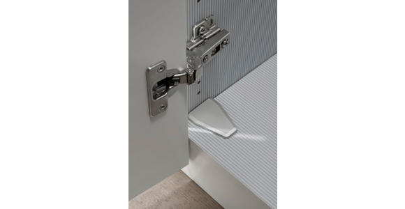 DREHTÜRENSCHRANK 300/216/58 cm 6-türig Champagner, Eiche Bianco - Schieferfarben/Eiche Bianco, Design, Glas/Holzwerkstoff (300/216/58cm) - Novel