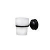 ZAHNPUTZBECHER Metall, Kunststoff  - Transparent/Schwarz, Basics, Kunststoff/Metall (8/12,7/9,5cm) - Sadena