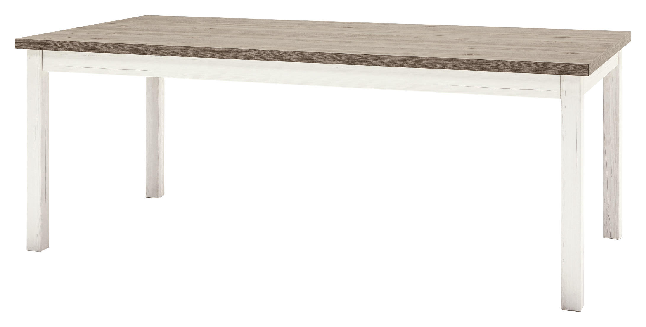 ESSTISCH rechteckig Weiß, Eichefarben - Eichefarben/Weiß, Design (160/90/76cm) - SetOne by Musterring