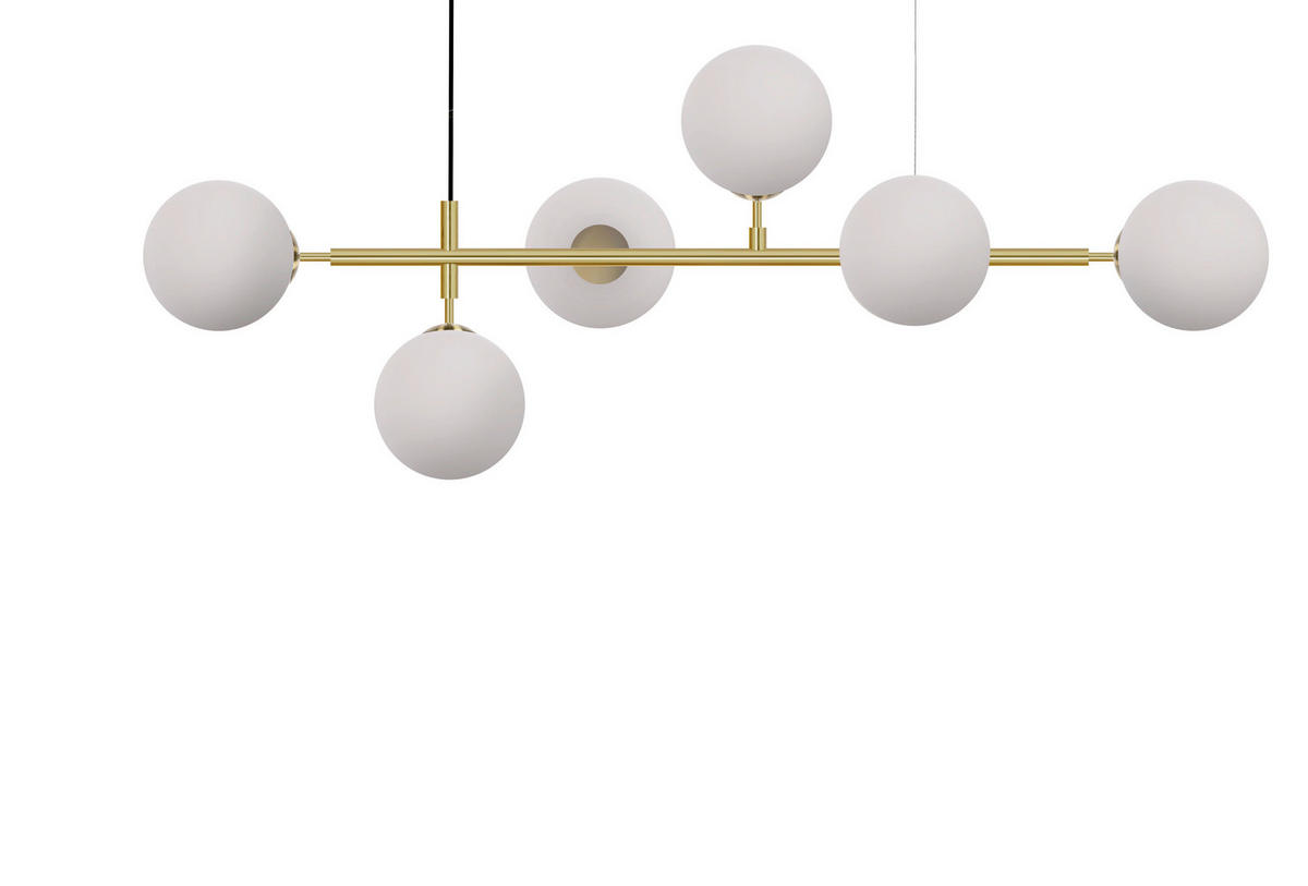 HÄNGELEUCHTE Alisa 121/129/39 cm  - Goldfarben, KONVENTIONELL, Metall (121/129/39cm)