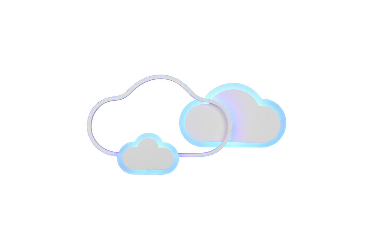 LED-WANDLEUCHTE 52/25/9,5 cm   - Weiß, Design, Metall (52/25/9,5cm)