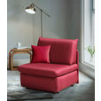 SCHLAFSESSEL  mit Flachgewebe Weinrot  - Weinrot, Design, Textil (90/89/83cm) - Novel
