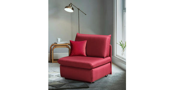 SCHLAFSESSEL  mit Flachgewebe Weinrot  - Weinrot, Design, Textil (90/89/83cm) - Novel