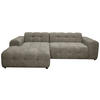 ECKSOFA RUNO Hellbraun Bouclé  - Hellbraun/Schwarz, Design, Kunststoff/Textil (175/270cm) - MID.YOU