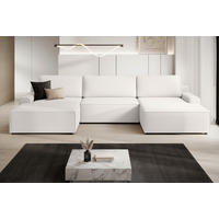 WOHNLANDSCHAFT CHALLENGE Silberfarben Struktur  - Silberfarben/Schwarz, MODERN, Kunststoff/Textil (168/333/168cm) - Trendmanufaktur