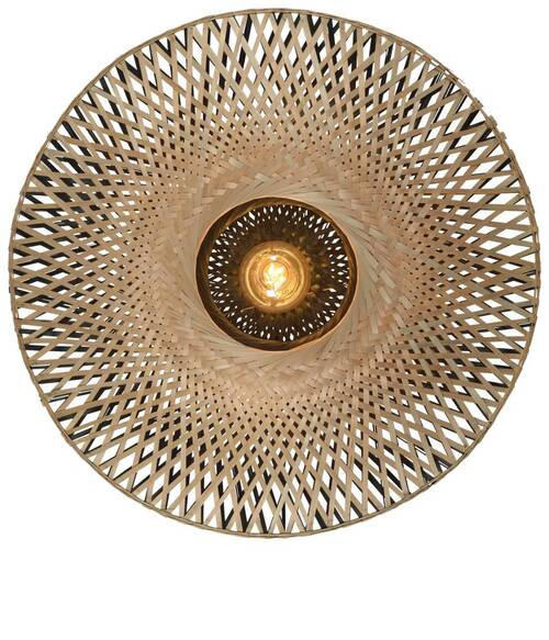 TAKLAMPA Kalimantan 87 cm  - ljusbrun/svart, Natur, metall/naturmaterial (87cm) - Good & Mojo