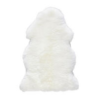 SCHAFFELL 60/90-95 cm Adelaide Weiß  - Weiß, Natur, Fell (60/90-95cm) - Linea Natura