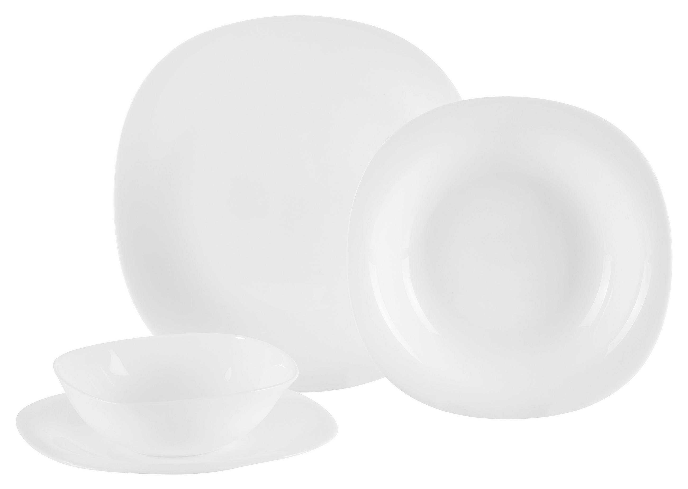 SERVIS 16 delar  - vit, Basics, glas - Best Price