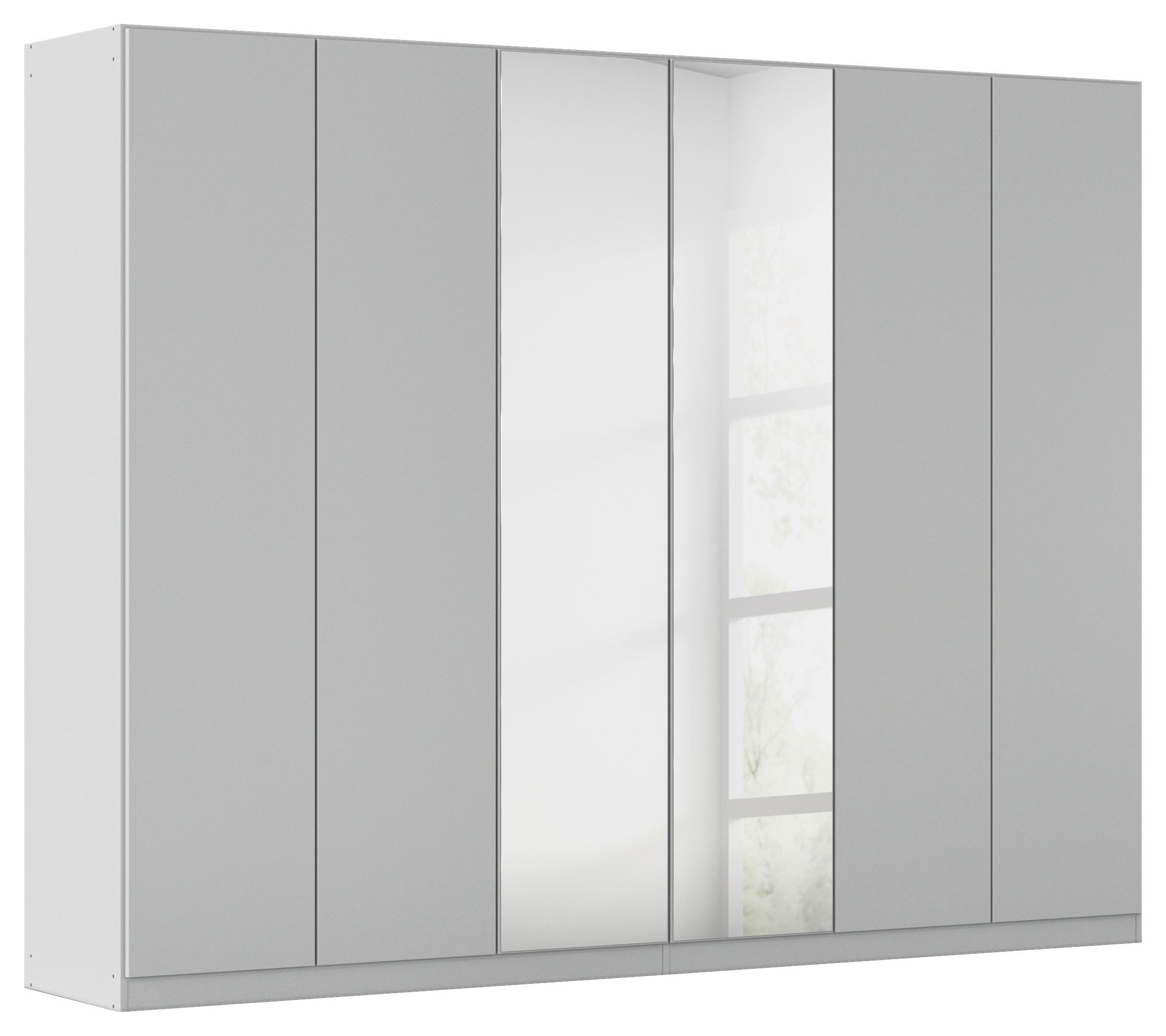 FALTTÜRENSCHRANK in Grau  - Grau, Holzwerkstoff (271/210/54cm) - Boxxx