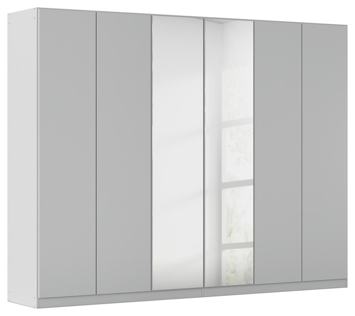 FALTTÜRENSCHRANK in Grau  - Grau, Holzwerkstoff (271/210/54cm) - Boxxx