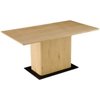 ESSTISCH Eiche furniert rechteckig Eichefarben  - Eichefarben/Schwarz, LIFESTYLE, Holz/Holzwerkstoff (160/90/75cm) - MID.YOU